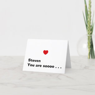 Funny Valentinstag Kiss Boyfriend Personalisiert Feiertagskarte