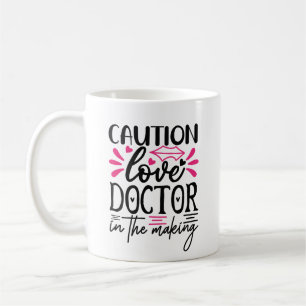 Funny Valentinstag Liebe Doctor Pink Hearts Kaffeetasse
