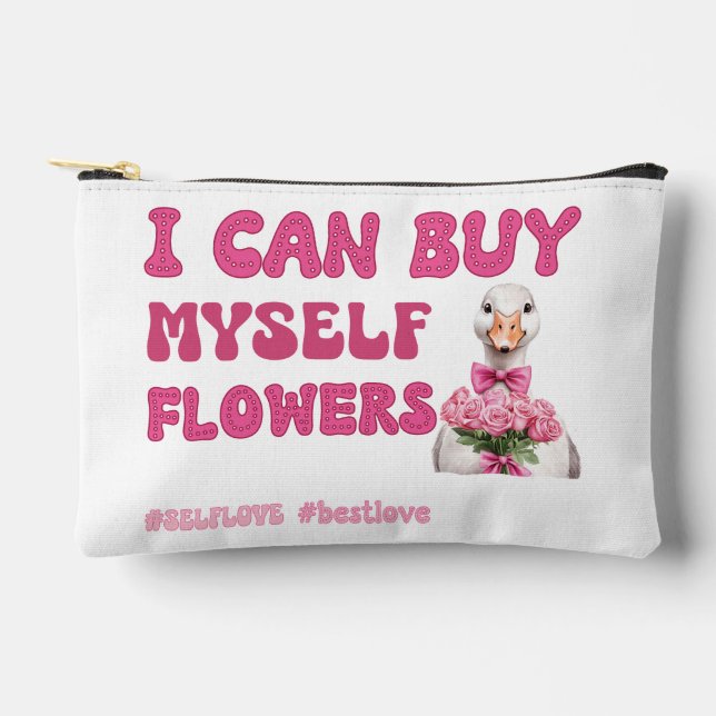 Funny Valentinstag selbstständig Liebe Druck Schni Zubehörtasche (Vorderseite)