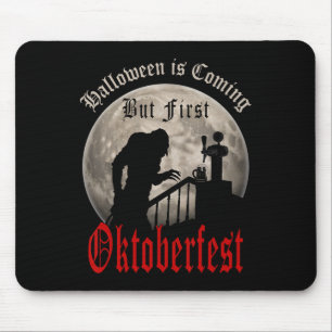 Funny Vampire Bierliebhaber Gran Dracula Männer Mousepad