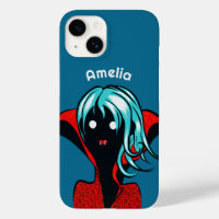 Funny Vampire Girl Niedlich Goth Charakter Art Nam