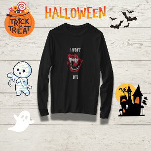 Funny Vampire "I will not Bite" Familie Halloween T-Shirt