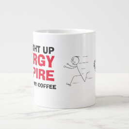 Funny Vampire Spaß Morning Meme Jumbo-Tasse