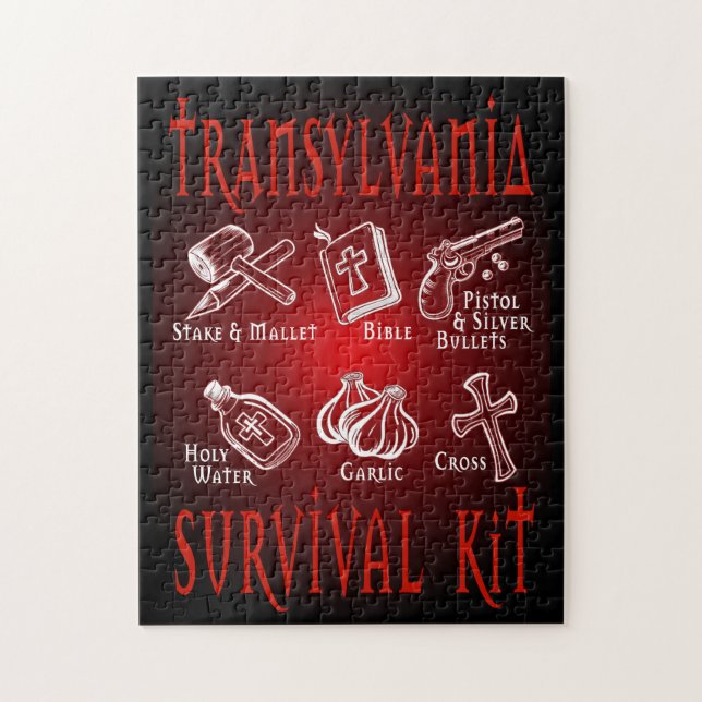 Funny Vampire Transylvania Survival Kit (Vertikal)