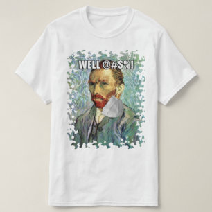 Funny Van Gogh Selbstportrait mit Hängemaske T-Shirt