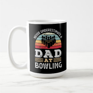 Funny Vater am Bowling Vatertag Geschenk Männer Kaffeetasse