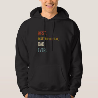 Funny Vater Best Scottish Fold Cat Vater Ever Shir Hoodie