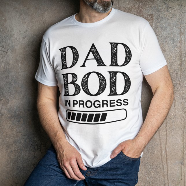 Funny Vater Bod ist im Gange | Schwarzer Vater T-Shirt (Von Creator hochgeladen)