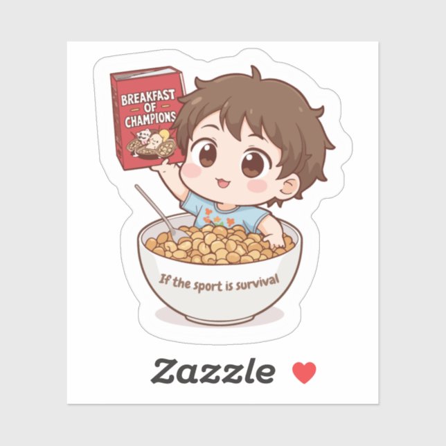 Funny Vater Cereal Survival Sticker (Blatt)