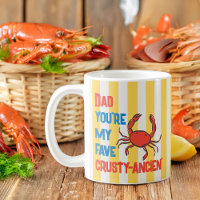Funny Vater Crab Crustacean Amalfi Gelber Streifen