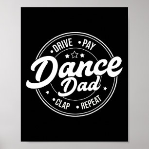 Funny Vater Dance Retro Proud Tänzer Tanz Vater' Poster