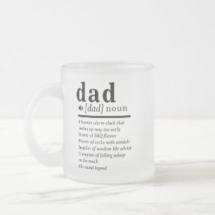 Funny Vater Definition Custom Mattglastasse