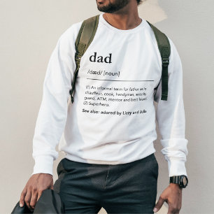 Funny Vater Definition Kinder benennen Wörterbuch  Sweatshirt