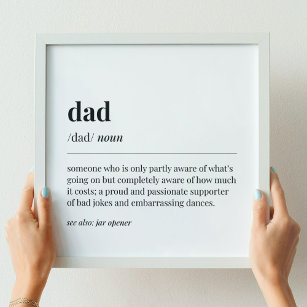 Funny Vater Definition Poster