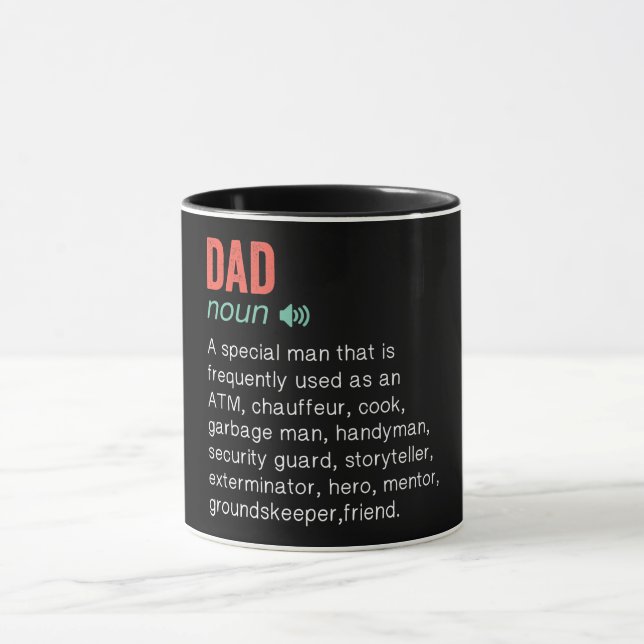 Funny Vater Definition Tasse (Zentrum)