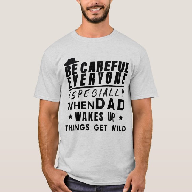 Funny Vater Design Humorales Familienangebot für V T-Shirt (Vorderseite)