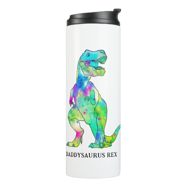 Funny Vater Dinosaur Zitat Thermosbecher (Nach links gedreht)