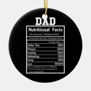 Funny Vater Ernährung Fakten Phantastischen Phant Keramik Ornament