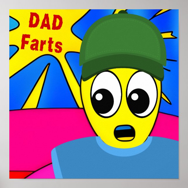 Funny Vater Furzen Poster (Vorne)