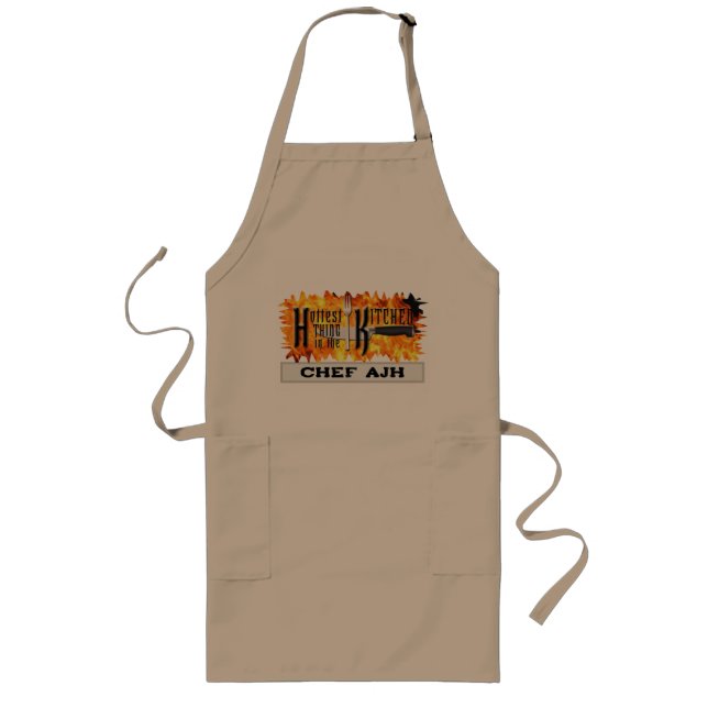 Funny Vater Gift - Hottest Ding in Küche Hot Koch Lange Schürze (Vorne)