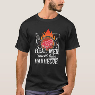 Funny Vater Grillzubehör Real Men Riechen Barb T-Shirt