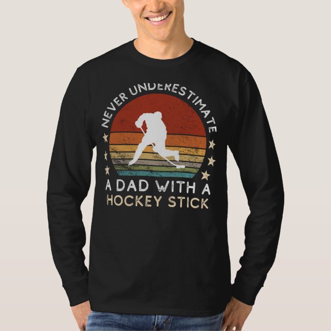Funny Vater Hockey Stick T-Shirt - Vaters Puckle S (Vorderseite)