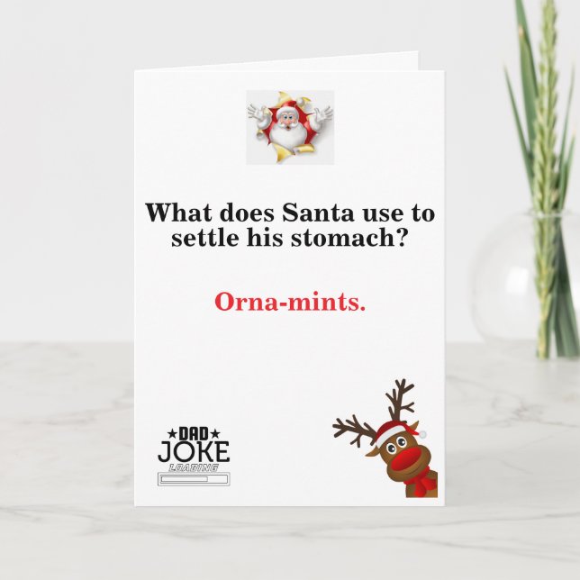 Funny Vater Joke Christmas Card Karte (Vorderseite)