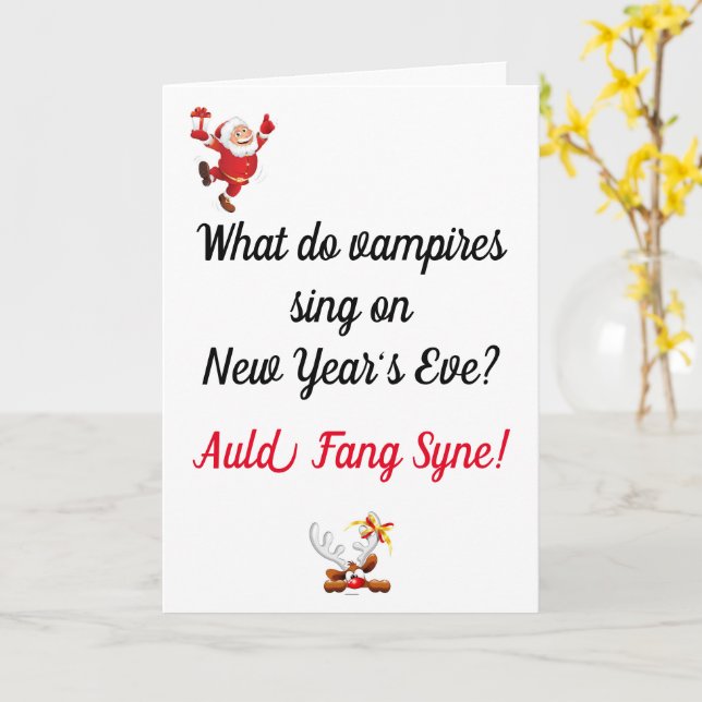 Funny Vater Joke Christmas Card Karte (Gelbe Blume)