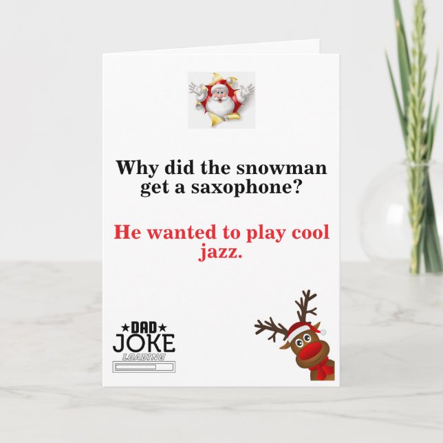 Funny Vater Joke Christmas Card Karte (Vorderseite)
