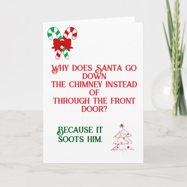 Funny Vater Joke entworfen Weihnachtskarte Karte (Vorderseite)