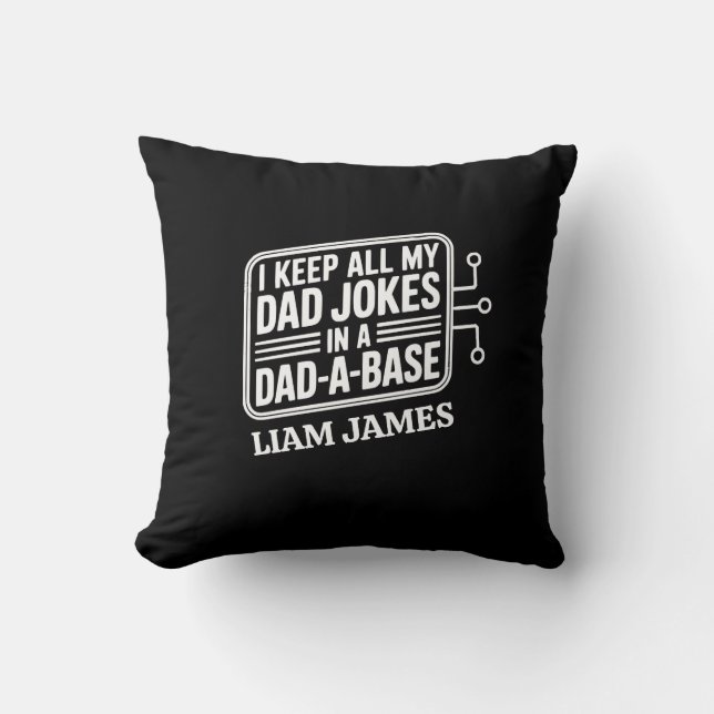 Funny Vater Jokes Fathers Tagesgeschenk für Papa Kissen (Vorderseite)