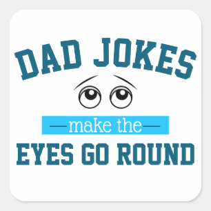 Funny Vater Jokes Pater Puff Quadratischer Aufkleber