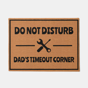 Funny Vater Man Cave Garage Spaß Rustikal Minimali Fußmatte