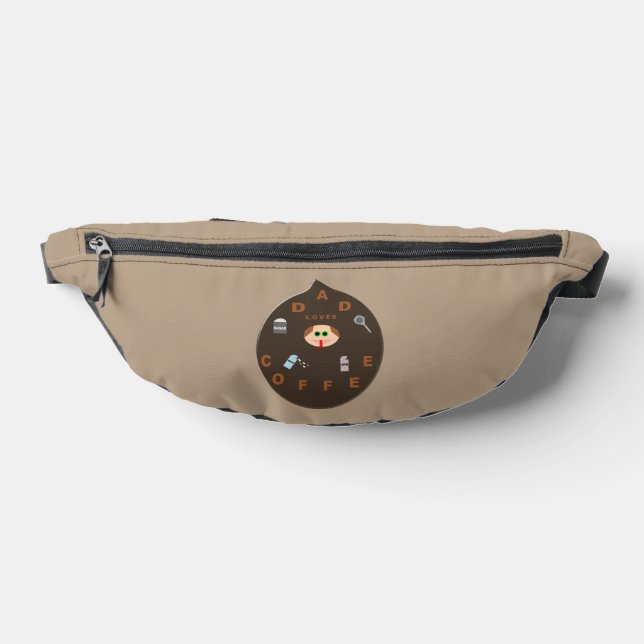 Funny Vater Monster Liebe Kaffee Bauchtasche (Ablage )