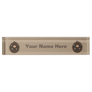 Funny Vater Monster Lieben Kaffee Custom Namplate Namensplakette