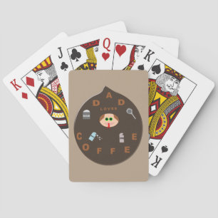 Funny Vater Monster Lieben Kaffeekarten Spielkarten