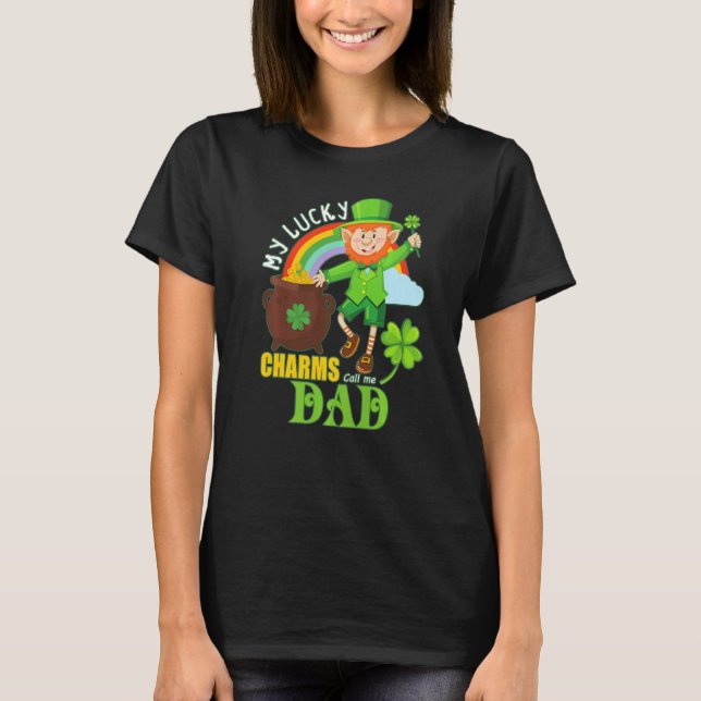 Funny Vater Paddy Day St Patricks Lucky Charts Anr T-Shirt (Vorderseite)