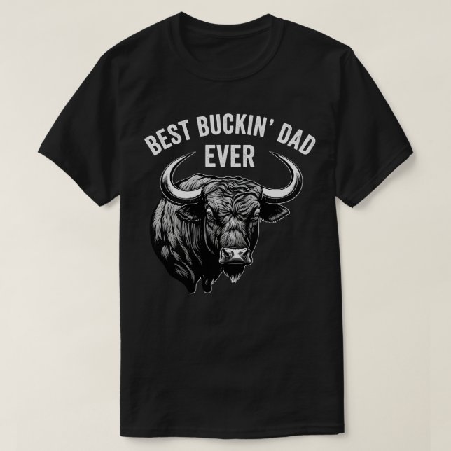 Funny Vater Rodeo Bull Riding Western Cowboy Best  T-Shirt (Design vorne)