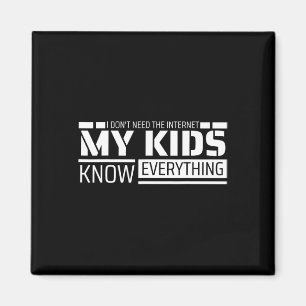 Funny Vater Shirt von Kindern Männer Sonntag Da Magnet