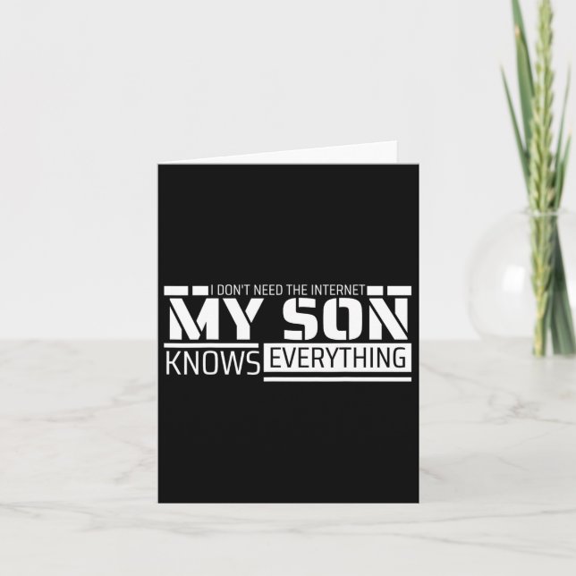 Funny Vater Shirt Von Son Men Sonniger Vater Karte (Vorderseite)
