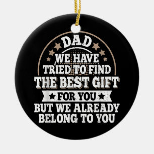 Funny Vater Sprichwort Graphic Vintag Papa Pater Keramik Ornament