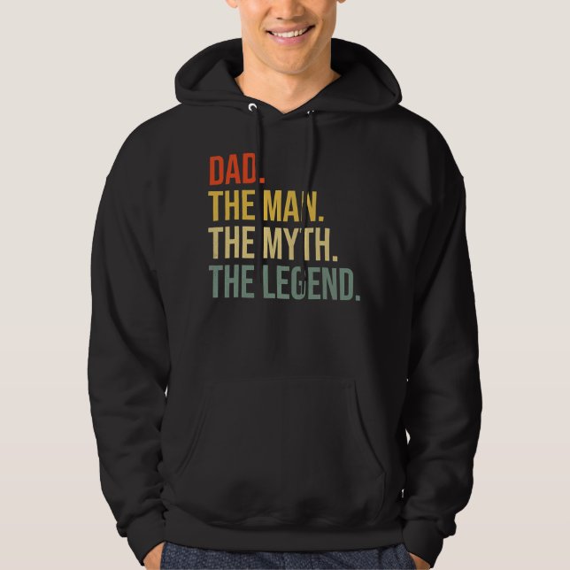 Funny Vater Vathday Vater Der Mensch Der Mythos De Hoodie (Vorderseite)