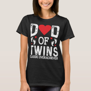 Funny Vater von Twins Classic Übererfüller Twins V T-Shirt