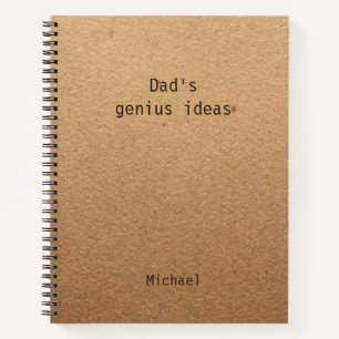 Funny Vaters Genius Ideas Personalisiert Notizbuch