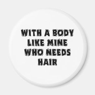 Funny Vatertag Bald Man Magnet