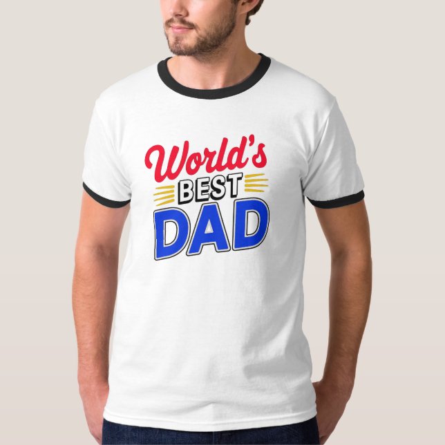 FUNNY Vatertag Welt der besten VATER T-Shirt (Vorderseite)