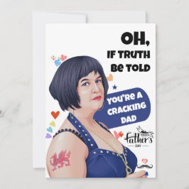 Funny Vathday card - Die sonnige Nase für Vater Einladung