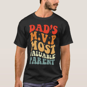 Funny Vathday Von Ehefrau Vaters MVP Retro Best D T-Shirt