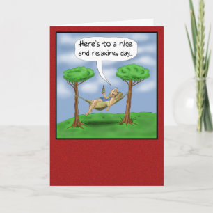 Funny Vathers Day Cards: Entspannen Karte