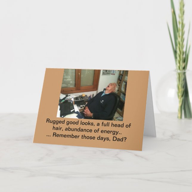 Funny Vathers Day Karte (Vorderseite)